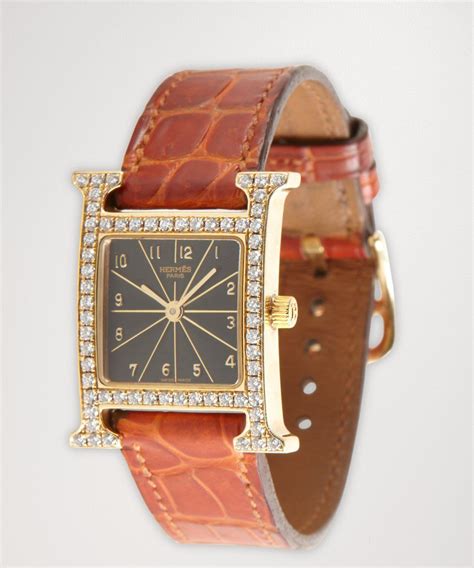 hermes gold h watch|hermes watches with diamonds.